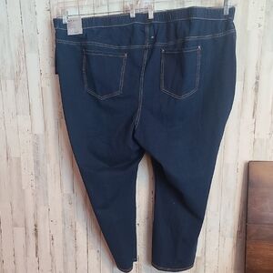 Dark Blue Denim Jeans with Back Pockets